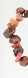 Natural Gemstone Chip Bracelets, Rhodonite