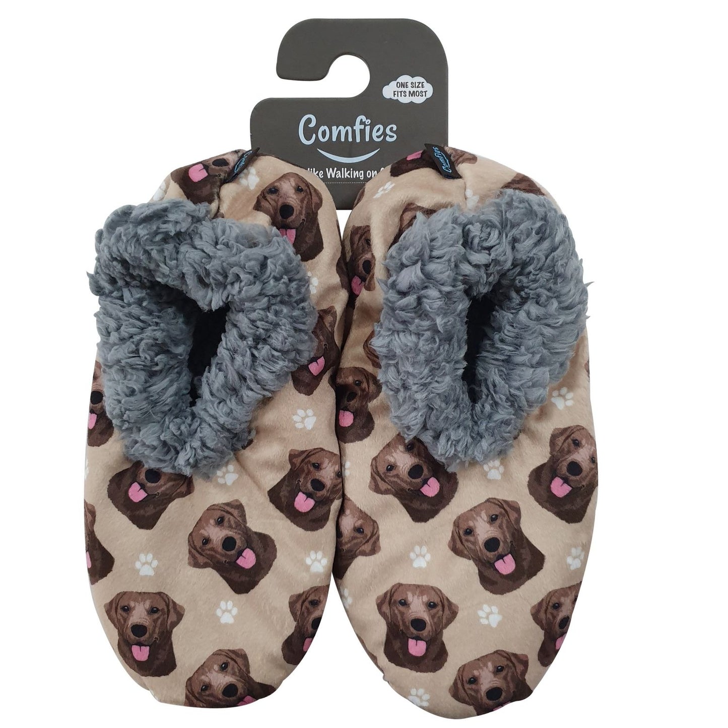 Labrador (Chocolate) Slippers - Comfies