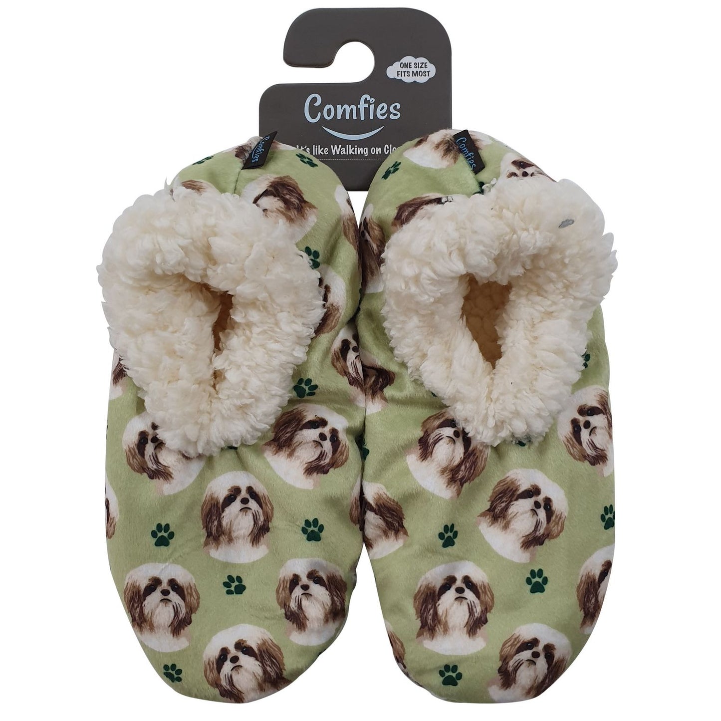 Shih Tzu (Tan) Slippers - Comfies