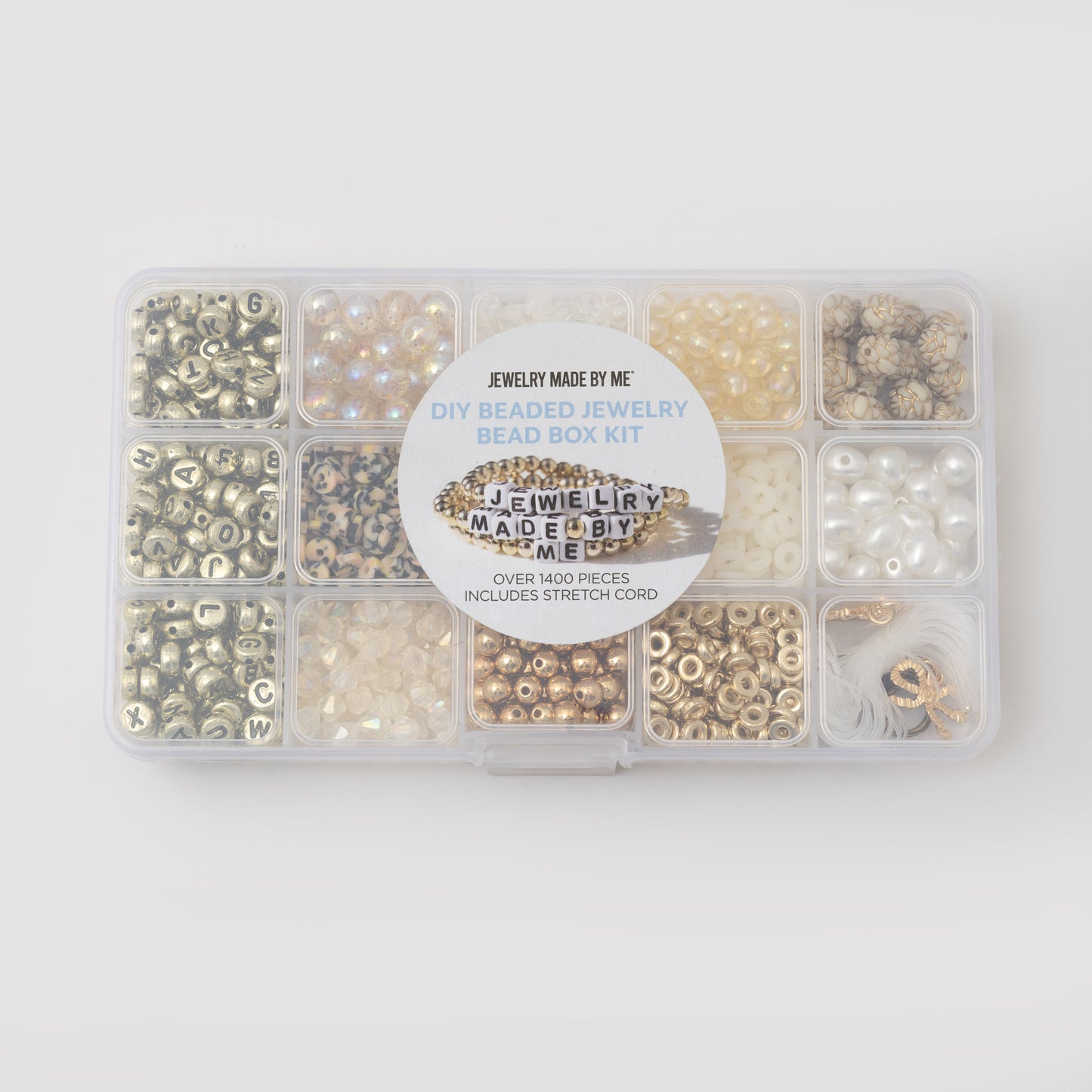 Golden Vibes Vintage Charms DIY Letter Bracelet Bead Box