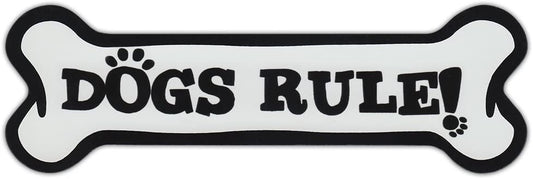Dogs Rule Bone Magnet