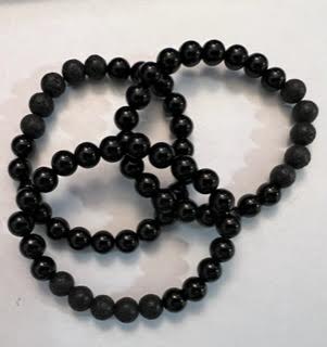 Bracelets w/ Lava Beads & Gemstones - 8MM