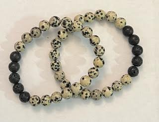 Bracelets w/ Lava Beads & Gemstones - 8MM