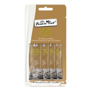Chicken with Beef in Goat Milk Puree Cat Treat By Fussie Cat