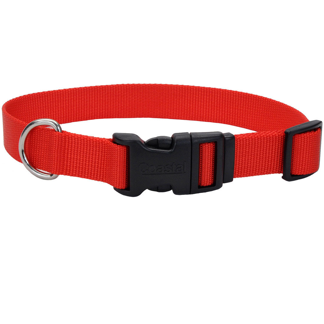 Red Dog Collar - Adjustable Nylon Collar