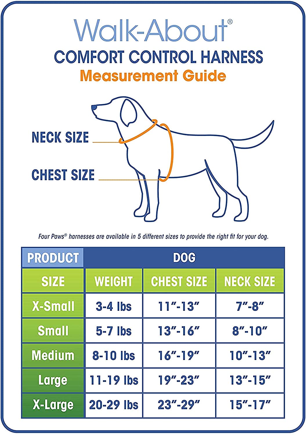 Four Paws® Comfort Control Harness for Dogs - Black