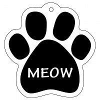 Dog & Cat Paw Keychains