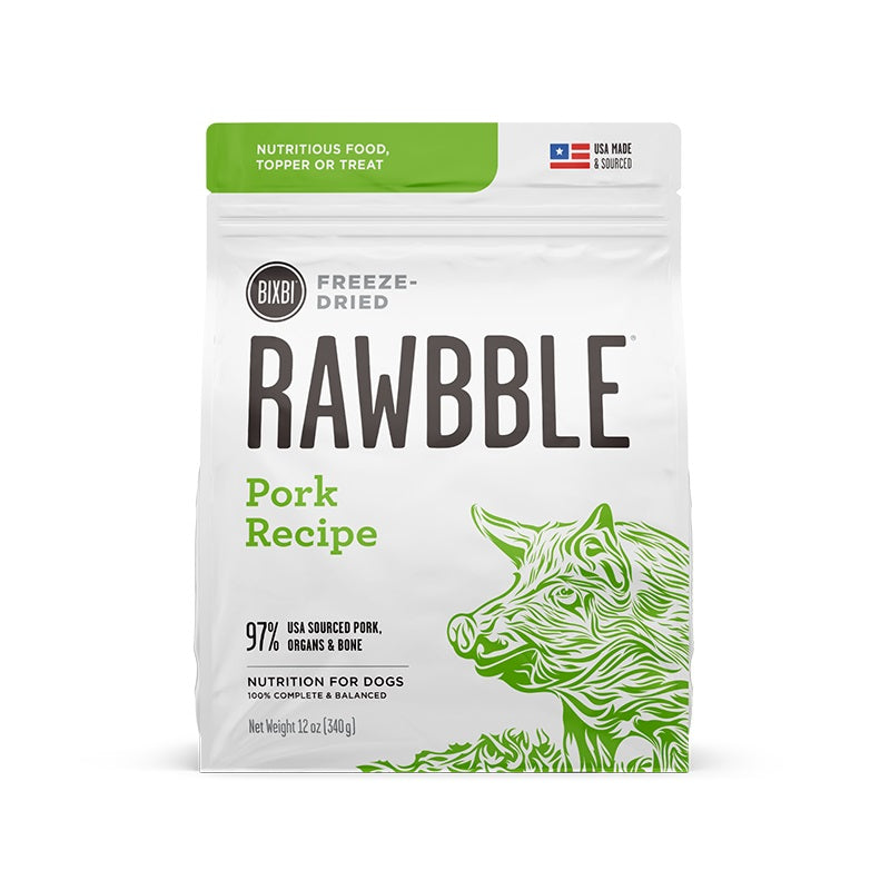 Pork Freeze-Dried Dog Food by Bixbi