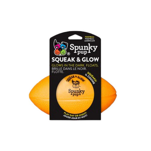 Squeak & Glow Football by Spunky Pup
