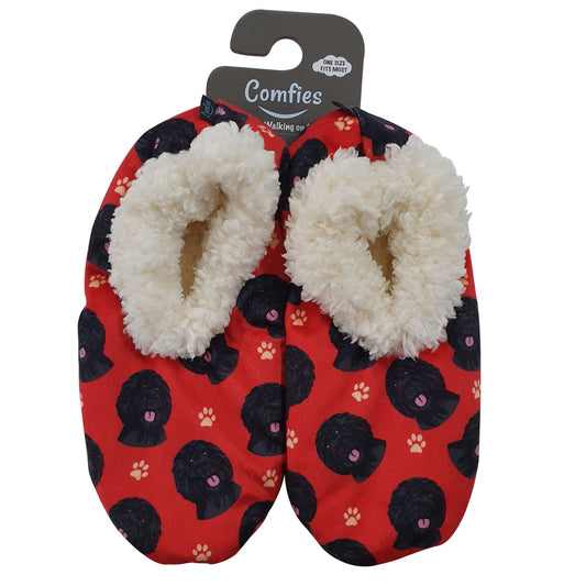 Labradoodle (Black) Slippers - Comfies